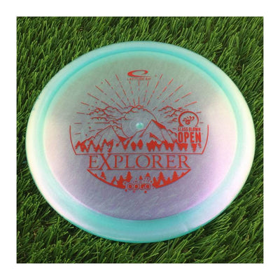 Latitude 64 Opto Ice Glimmer Explorer with 2023 Glass Blown Open (GBO) Stamp - 173g - Translucent Light Blue