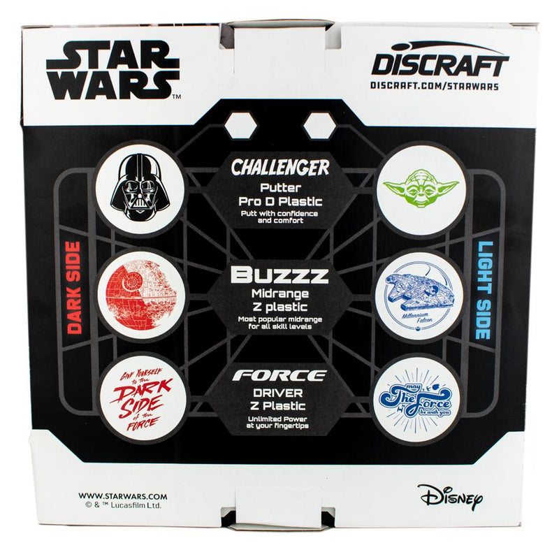 Discraft Star Wars Disc Golf Set - Putter / Midrange / Driver - Choisissez votre côté
