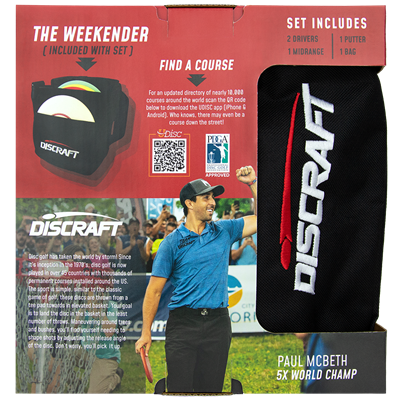 Discraft Deluxe Disc Golf Set avec sac