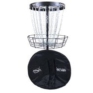 MVP Black Hole Pro HD Disc Golf Basket- 24 Chain with Transit Case | Full Size Portable Practice Basket - Black