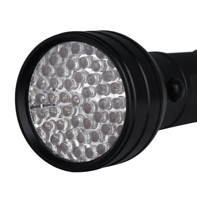 Ultraviolet UV Blacklight Flashlight with 51 LEDs for Charging Glow Discs and Tape
