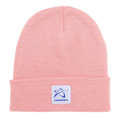 Beanie with Woven Star Logo and Wordmark Label